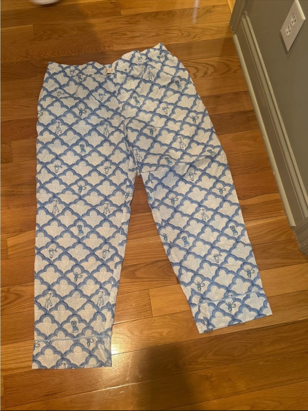 Roller Rabbit x Target Blue Geo Trellis Pajama Pants